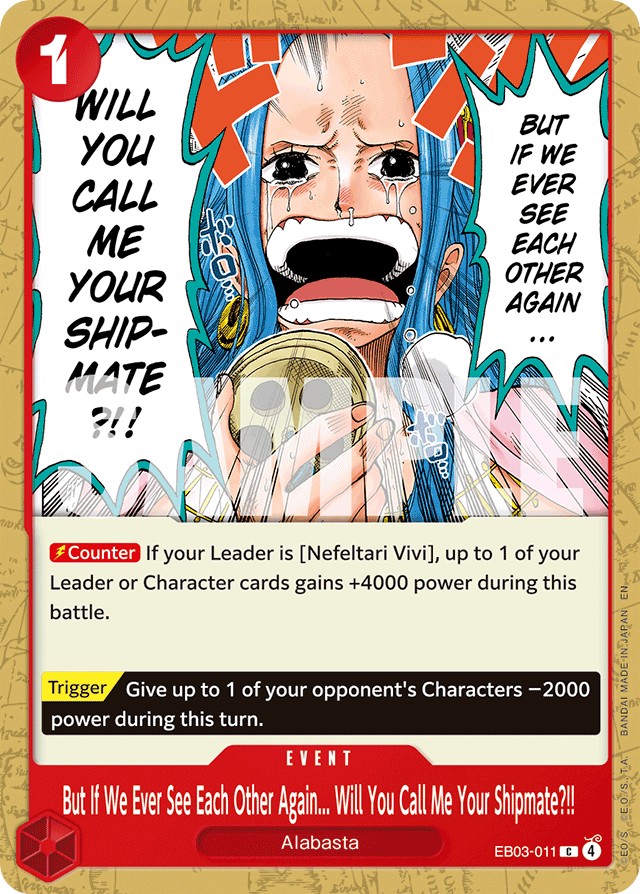 But If We Ever See Each Other Again... Will You Call Me Your Shipmate?!!