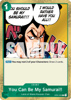 You Can Be My Samurai!!