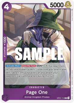 Page One (foil)