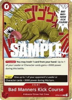 Bad Manners Kick Course (foil)