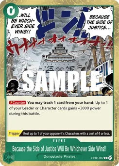 Because the Side of Justice Will Be Whichever Side Wins!! (foil)