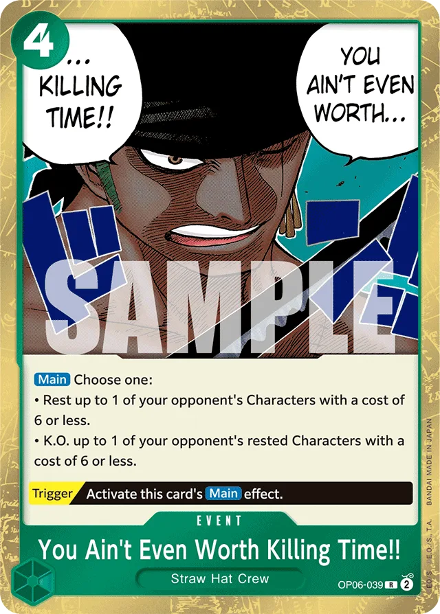 You Ain't Even Worth Killing Time!! (foil)