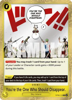 You're the One Who Should Disappear. (foil)