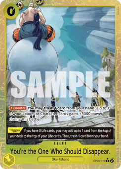 You're the One Who Should Disappear. (foil)