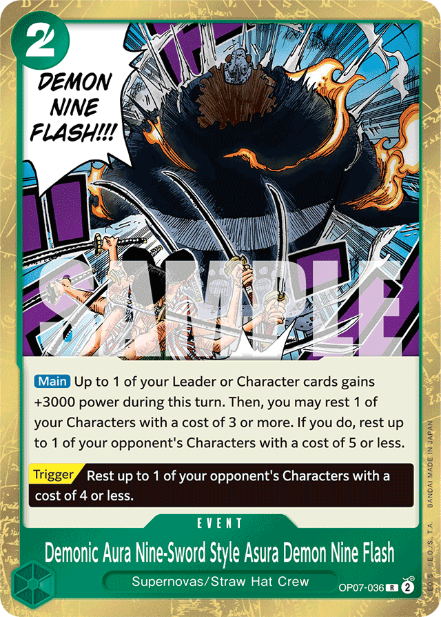 Demonic Aura Nine-Sword Style Asura Demon Nine Flash (foil)
