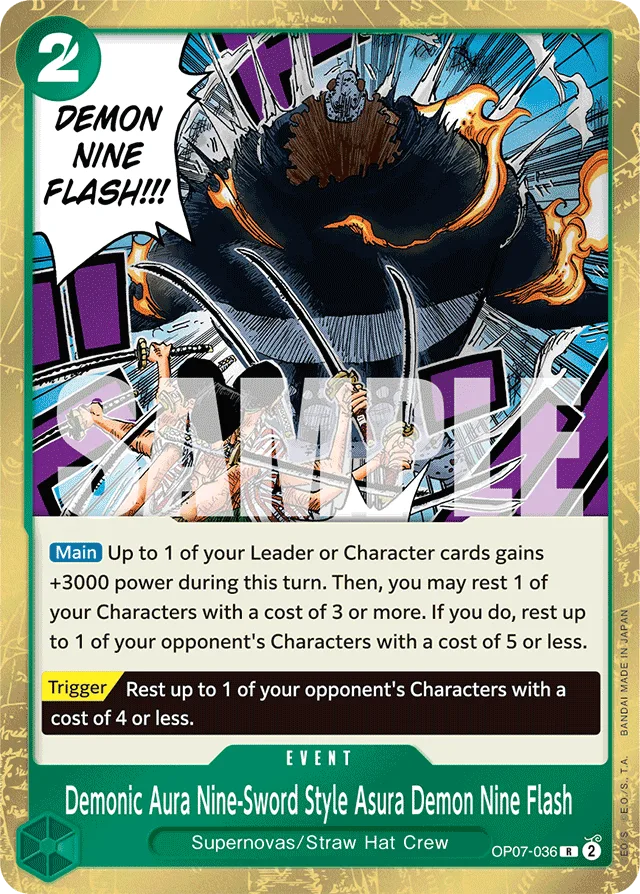 Demonic Aura Nine-Sword Style Asura Demon Nine Flash (foil)