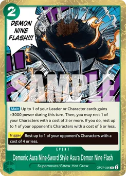 Demonic Aura Nine-Sword Style Asura Demon Nine Flash (foil)
