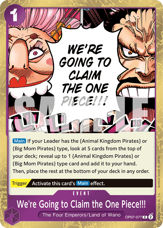 We're Going to Claim the One Piece!!! (foil)