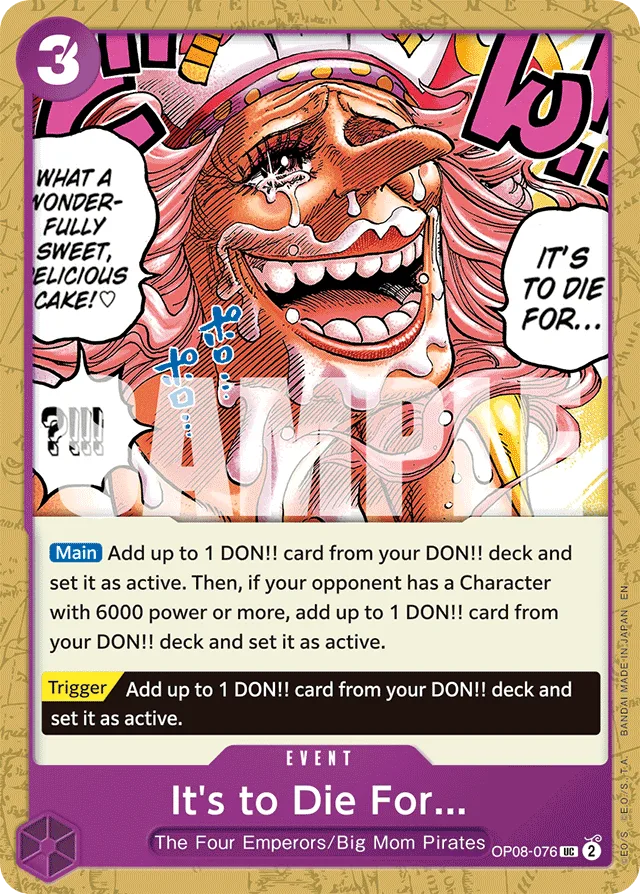 It's to Die For... (reprint)