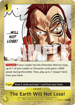 The Earth Will Not Lose! (foil)