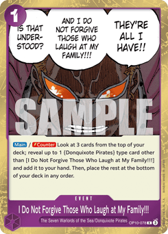I Do Not Forgive Those Who Laugh at My Family!!! (foil)