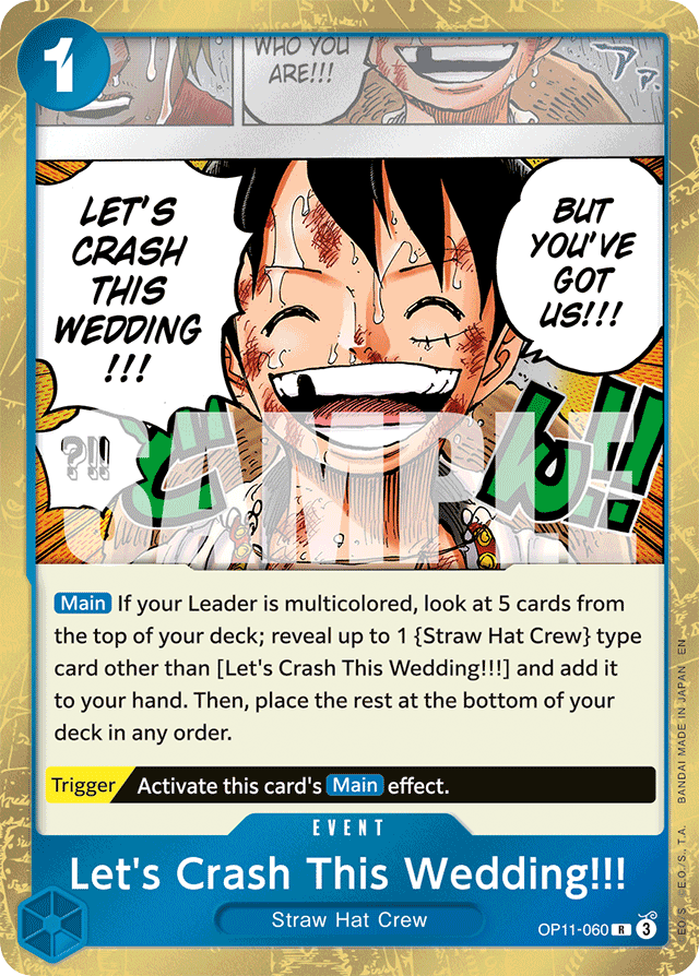 Let's Crash This Wedding!!! (foil)