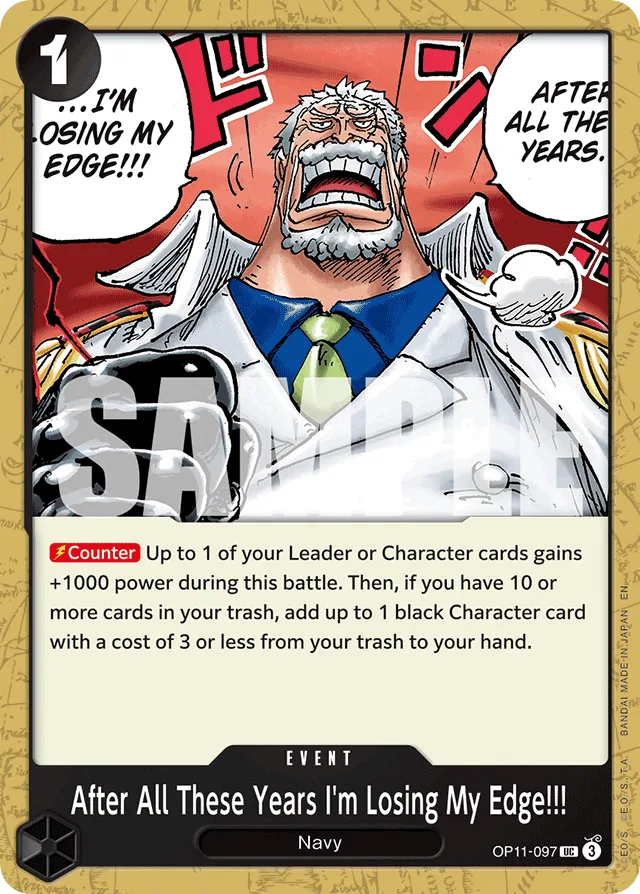 After All These Years I'm Losing My Edge!!!