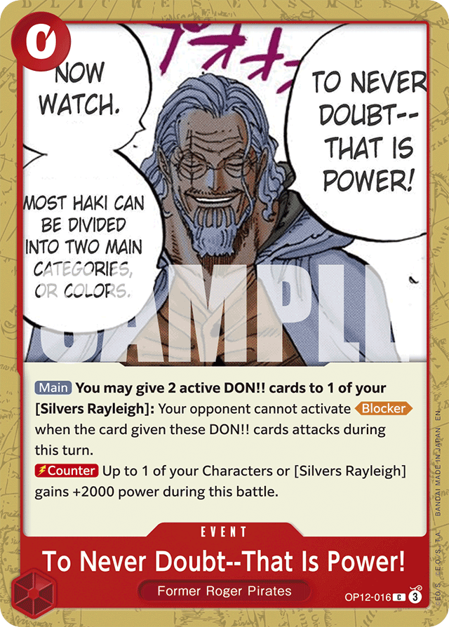 To Never Doubt--That Is Power!