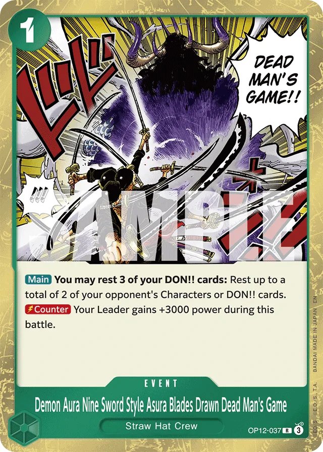 Demon Aura Nine Sword Style Asura Blades Drawn Dead Man's Game (foil)