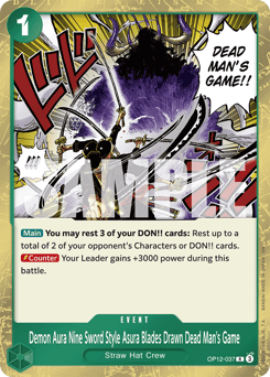 Demon Aura Nine Sword Style Asura Blades Drawn Dead Man's Game (foil)