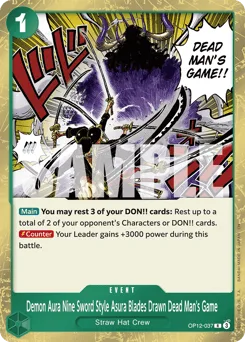 Demon Aura Nine Sword Style Asura Blades Drawn Dead Man's Game (foil)