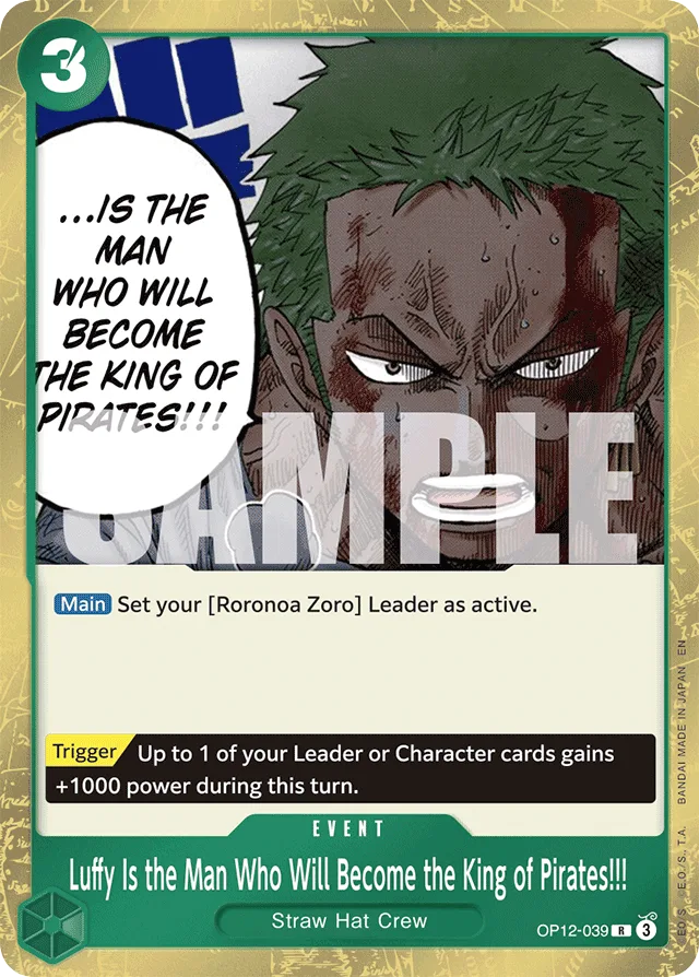 Luffy Is the Man Who Will Become the King of Pirates!!! (foil)