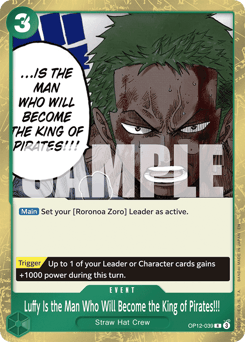 Luffy Is the Man Who Will Become the King of Pirates!!! (foil)