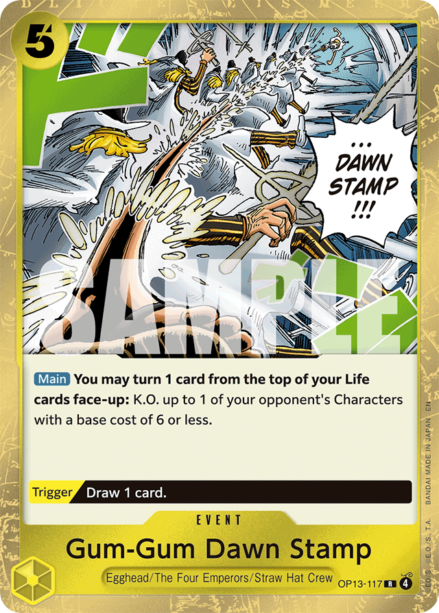 Gum-Gum Dawn Stamp (foil)