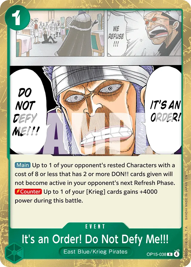 It's an Order! Do Not Defy Me!!! (foil)