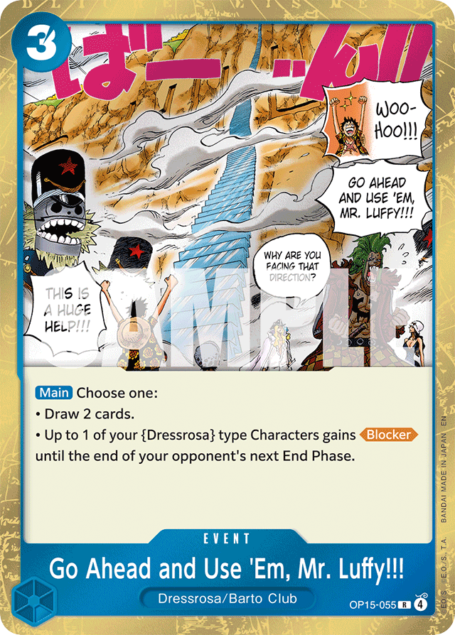 Go Ahead and Use 'Em, Mr. Luffy!!! (foil)