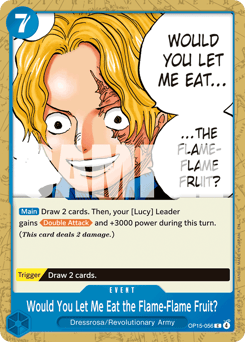 Would You Let Me Eat the Flame-Flame Fruit?