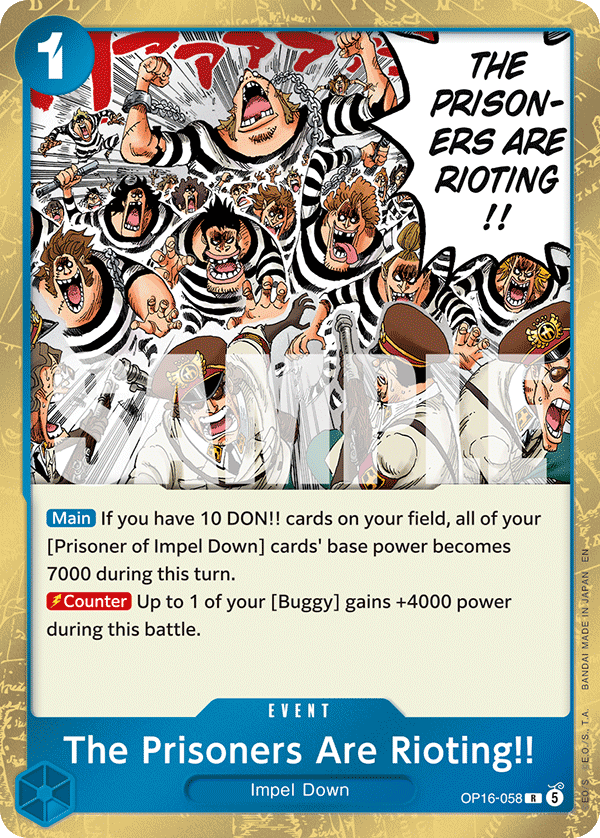 The Prisoners Are Rioting!! (foil)