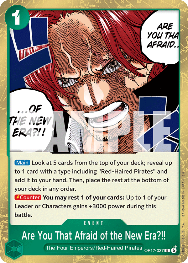 Are You That Afraid of the New Era?!! (foil)