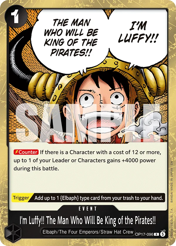 I'm Luffy!! The Man Who Will Be King of the Pirates!! (foil)