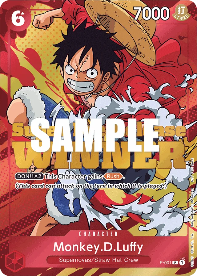 Monkey.D.Luffy (superPreReleaseWinnerStamp)