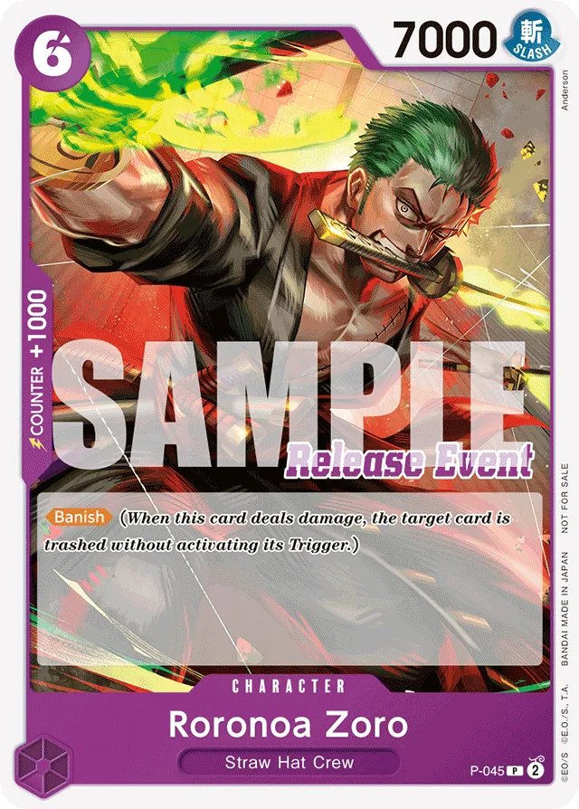 Roronoa Zoro (releaseEventStampFoil)