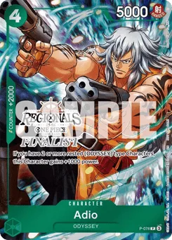 Adio (regionalFinalistStampFoil)
