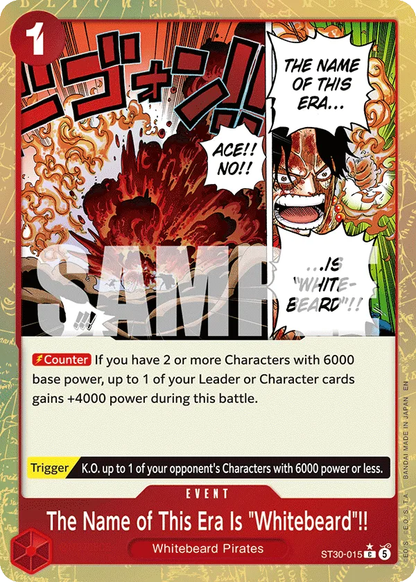 The Name of This Era Is "Whitebeard"!! (foil)