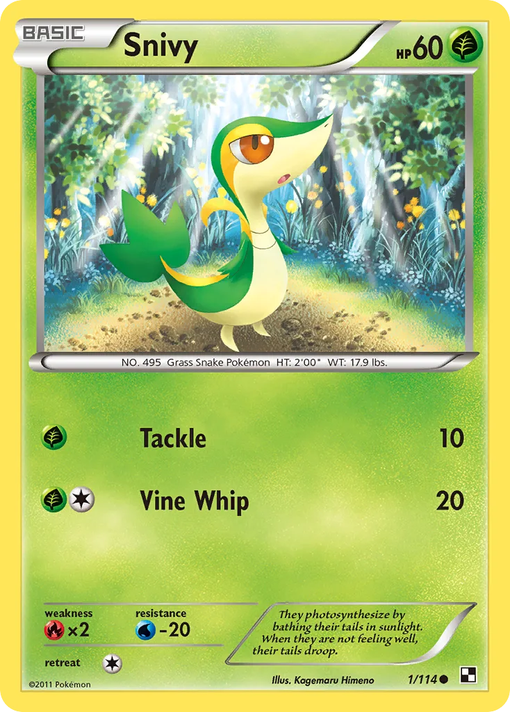 Snivy (Play Pokemon Stamp)