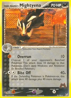 Team Magma's Mightyena