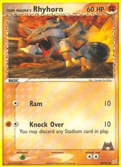 Team Magma's Rhyhorn