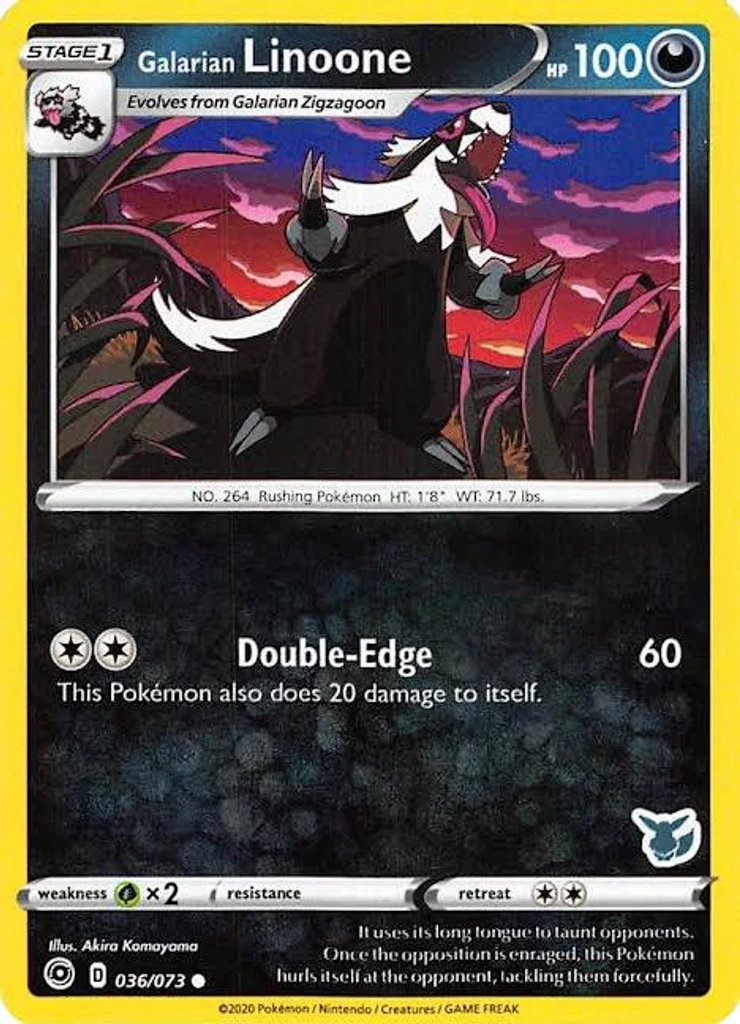 Galarian Linoone (Eevee Stamped)