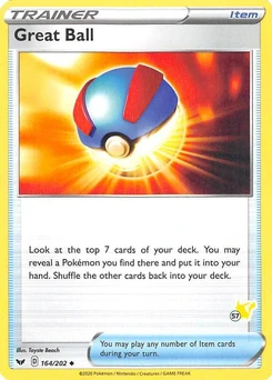 Great Ball (#57 Pikachu Stamped)