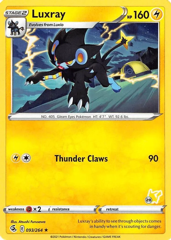 Luxray (#28 Pikachu Stamped)