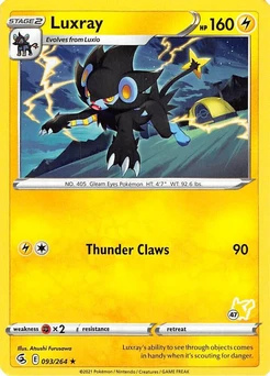 Luxray (#47 Pikachu Stamped)