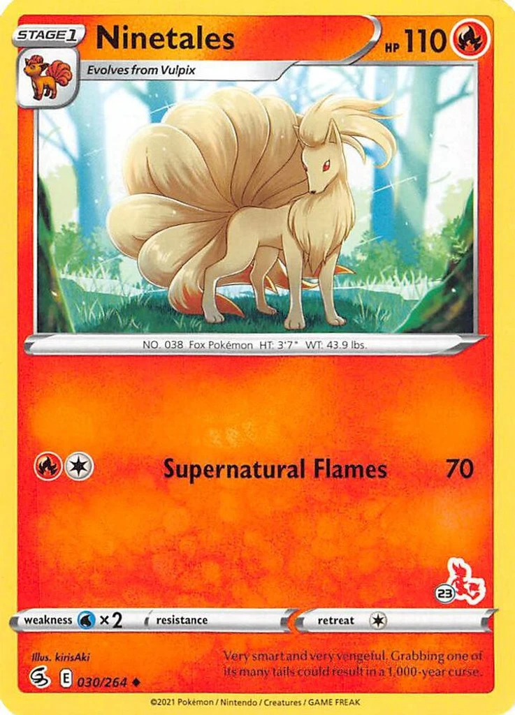 Ninetales (#23 Cinderace Stamped)