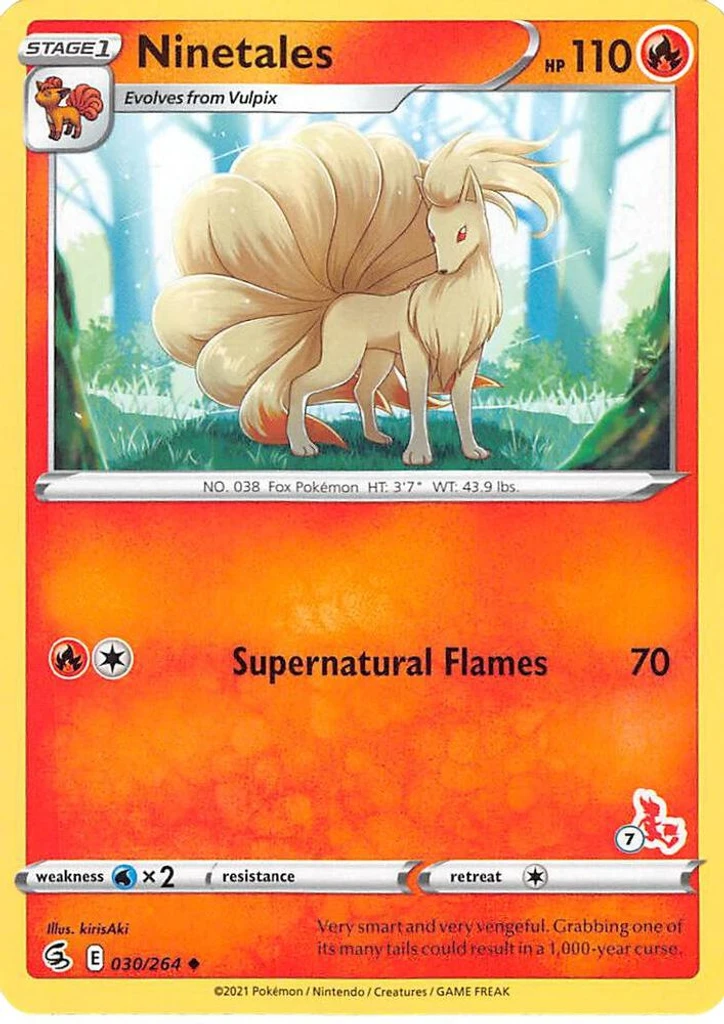 Ninetales (#7 Cinderace Stamped)
