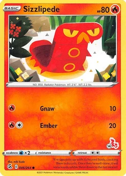 Sizzlipede (#14 Cinderace Stamped)