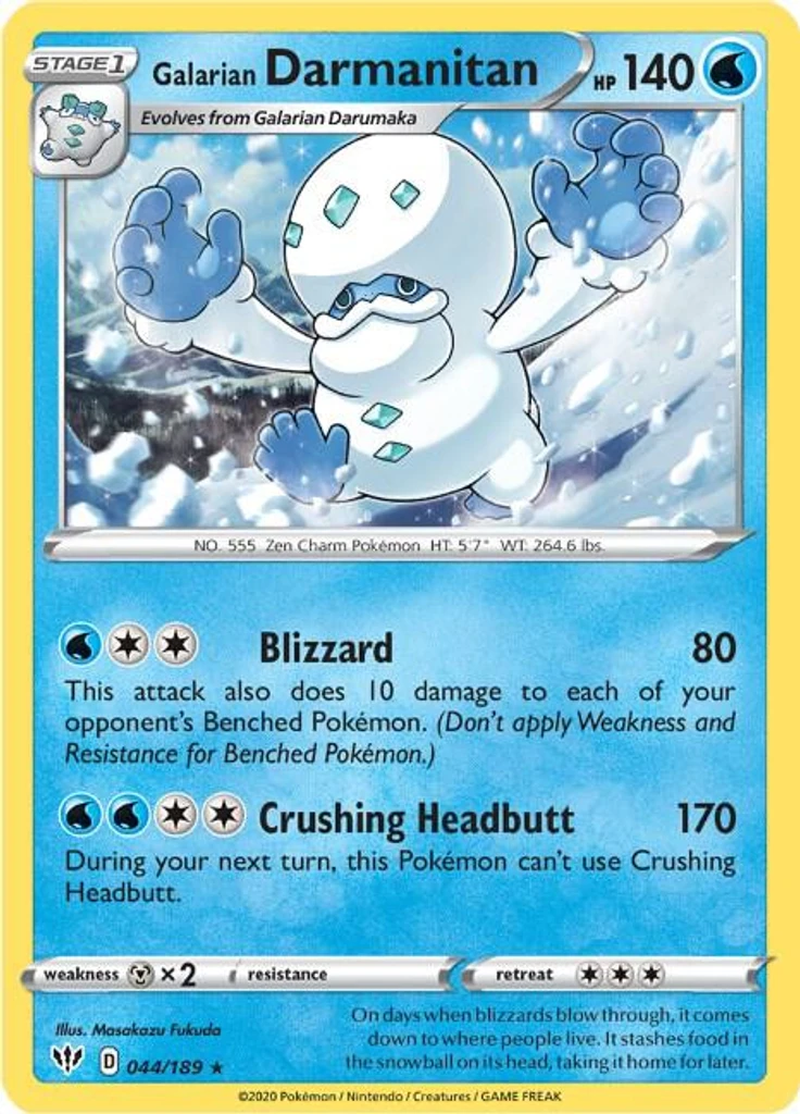 Galarian Darmanitan (Cracked Ice Holo)