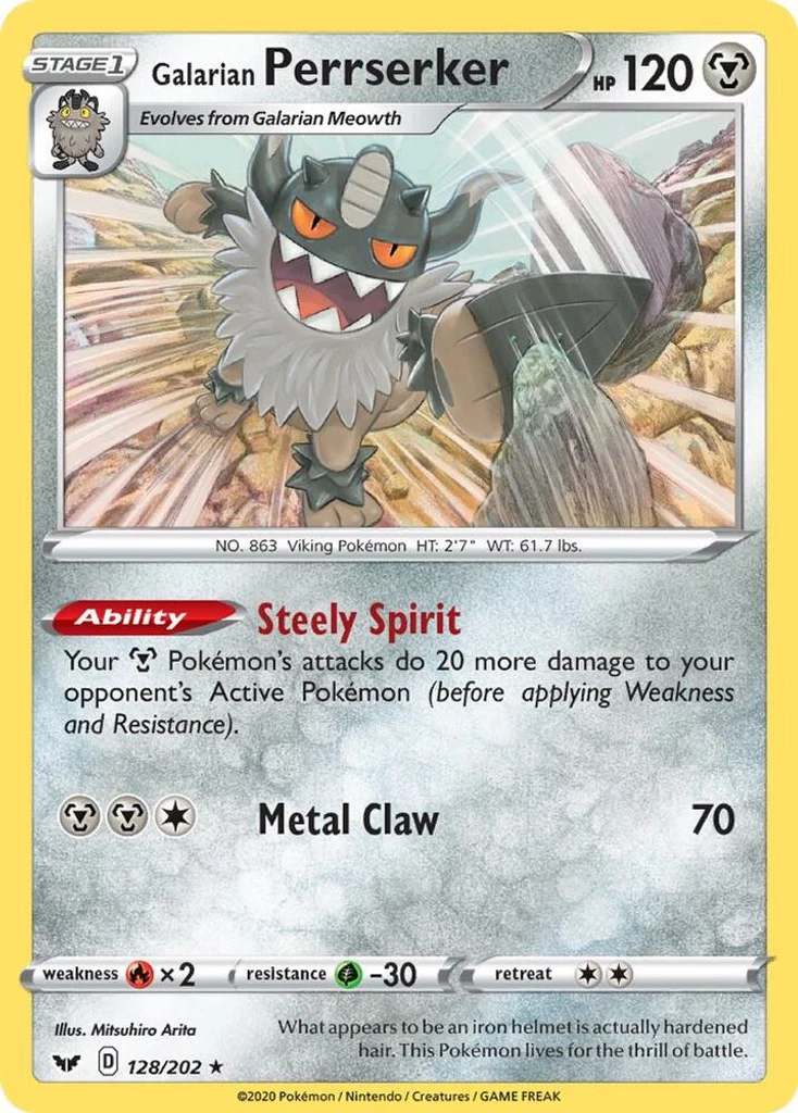Galarian Perrserker 128/202 (SWSH Base Set)