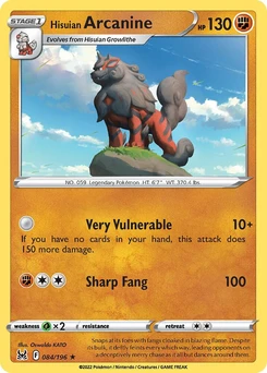 Hisuian Arcanine (Non-Holo)