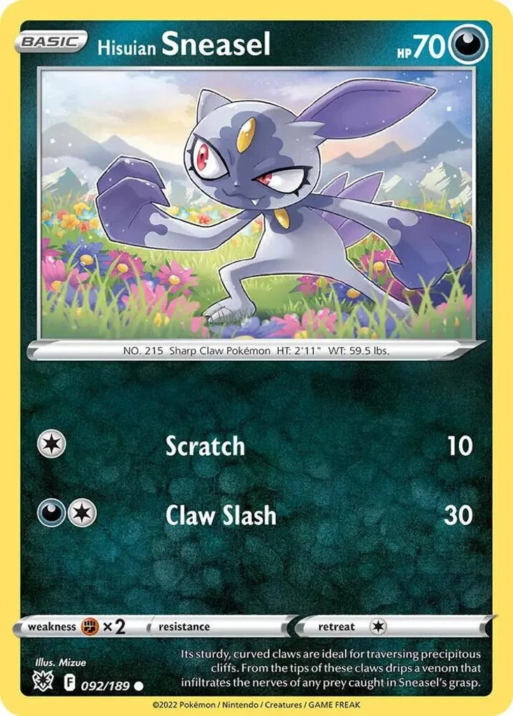 Hisuian Sneasel (Cosmos Holo)