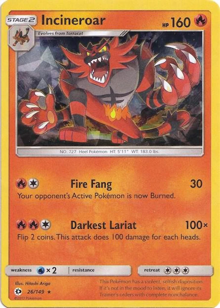 Incineroar (Cracked Ice Holo)
