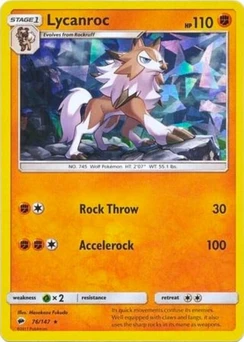 Lycanroc (Cracked Ice Holo)